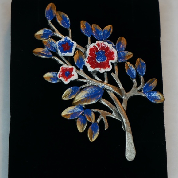 Brooch, Tree of Life, 3" X 1.75" - Picture 2 of 6